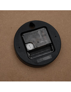 Orologio a Parete Giallo e Nero Ø50 cm in Legno Multistrato