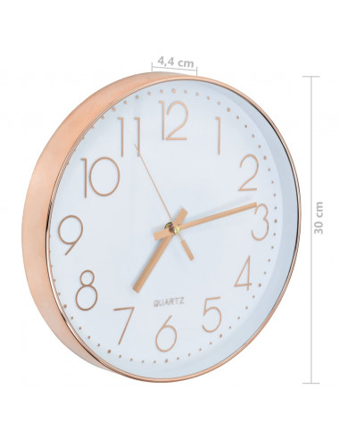 Orologio da Parete 30 cm Oro Rosa