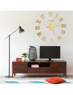 Orologio da Parete 3D Design Moderno Oro 100 cm XXL