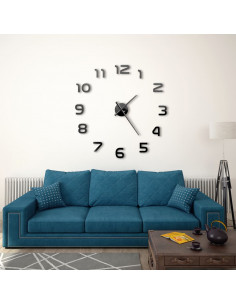 Orologio da Parete 3D in Stile Moderno 100cm XXL Nero