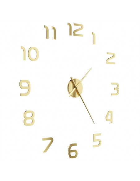 Orologio da Parete 3D in Stile Moderno 100cm XXL Oro