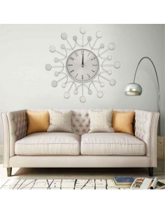 Orologio da Parete Argento 40 cm in Metallo