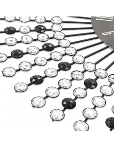 Orologio da Parete in Metallo 43 cm Nero