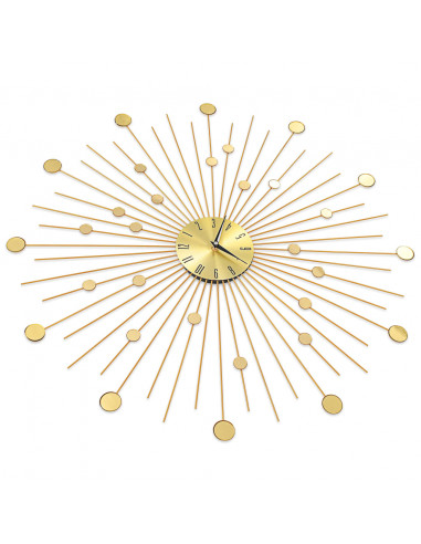 Orologio da Parete in Metallo 70 cm Dorato