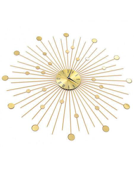 Orologio da Parete in Metallo 70 cm Dorato