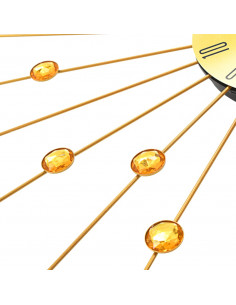 Orologio da Parete in Metallo 70 cm Dorato