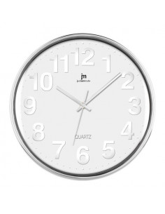 Orologio da parete Lowell 00816B JUSTAMINUTE Bianco