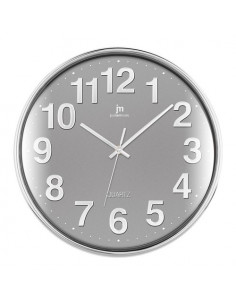 Orologio da parete Lowell 00816G JUSTAMINUTE Grigio e Cromo