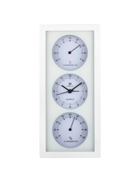 Orologio da parete Lowell JA 7071B JUSTAMINUTE Bianco
