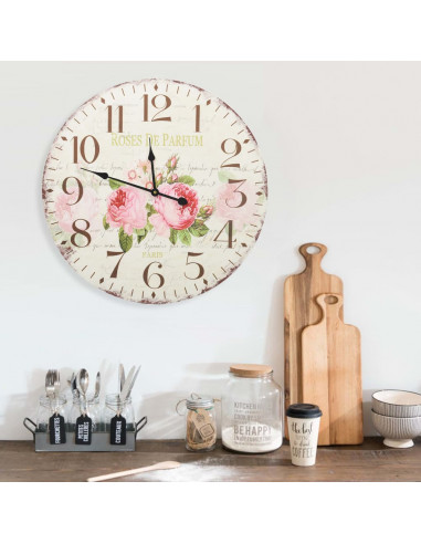 Orologio da Parete Vintage Fiore 60 cm