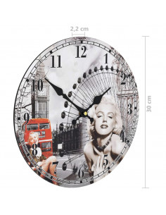 Orologio da Parete Vintage Marilyn Monroe 30 cm