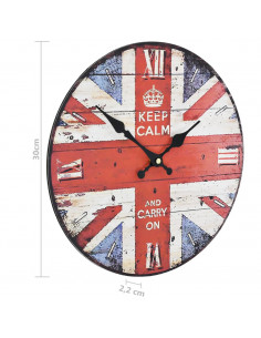 Orologio da Parete Vintage UK 30 cm