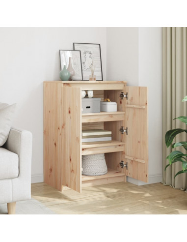 Credenza 60x36x84 cm in Legno Massello di Pino