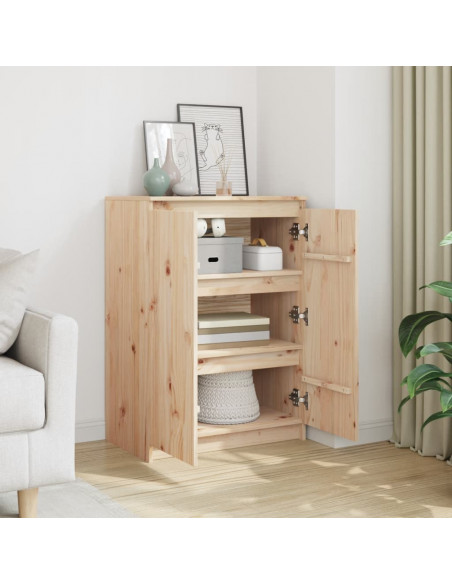 Credenza 60x36x84 cm in Legno Massello di Pino