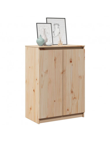 Credenza 60x36x84 cm in Legno Massello di Pino