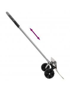 Pala da Neve con Manico Allungabile Argento 61 cm Lama Acciaio