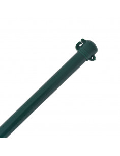 Pali da Giardino 10 pz in Metallo 1 m Verde