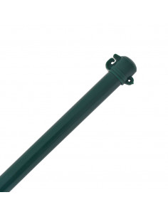 Pali da Giardino 10 pz in Metallo 1,5 m Verde