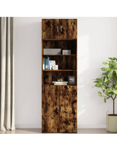 Mobile a Parete Rovere Fumo 70x42,5x40 cm in Legno Multistrato