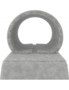 Pali Tiragraffi Gatti Tunnel e Scaletta Grigio Chiaro 55,5 cm