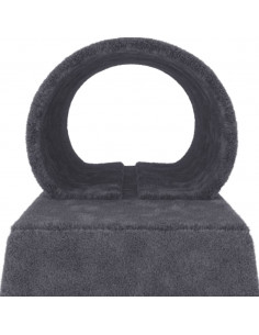 Pali Tiragraffi Gatti Tunnel e Scaletta Grigio Scuro 55,5 cm