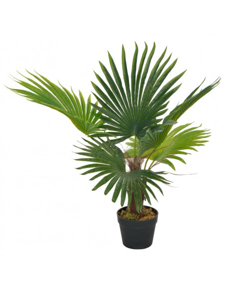 Palma Artificiale con Vaso Verde 70 cm