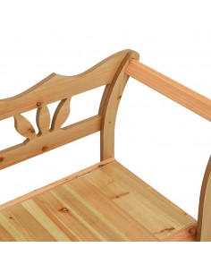 Panca 107x45x75,5 cm Legno Massello di Abete