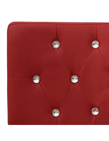 Panca 110 cm Rosso Vino in Similpelle