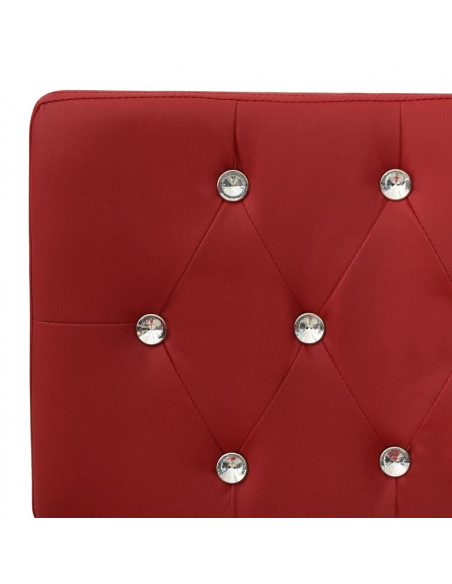 Panca 110 cm Rosso Vino in Similpelle
