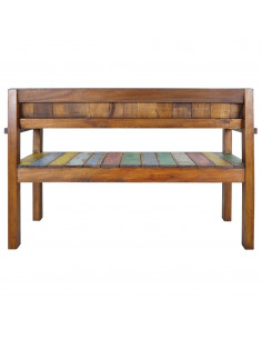 Panca 115 cm in Legno Massello di Recupero