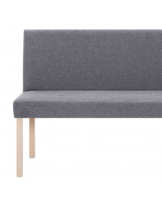 Panca 139,5 cm Grigio Chiaro in Poliestere
