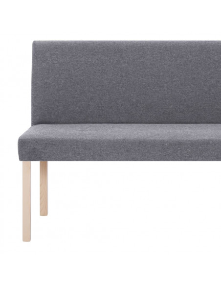 Panca 139,5 cm Grigio Chiaro in Poliestere