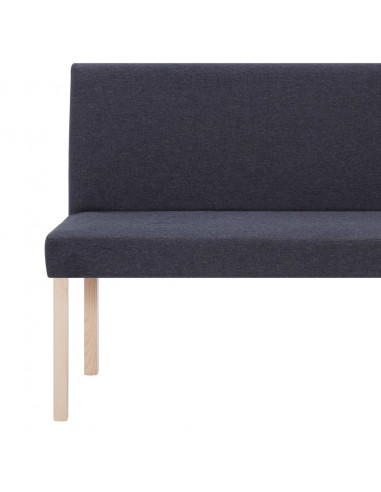 Panca 139,5 cm Grigio Scuro in Poliestere