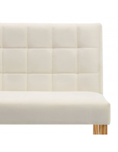 Panca 140 cm Crema in Velluto