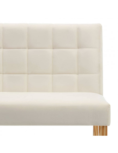 Panca 140 cm Crema in Velluto