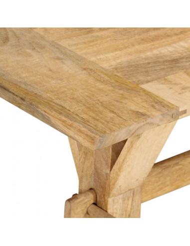 Panca 160x35x45 cm in Legno Massello di Mango