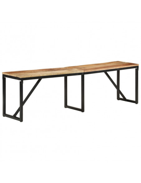 Panca 160x35x46 cm in Legno Massello di Mango