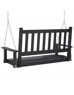 Panca a Dondolo da Giardino Catene in Metallo in Legno di Abete