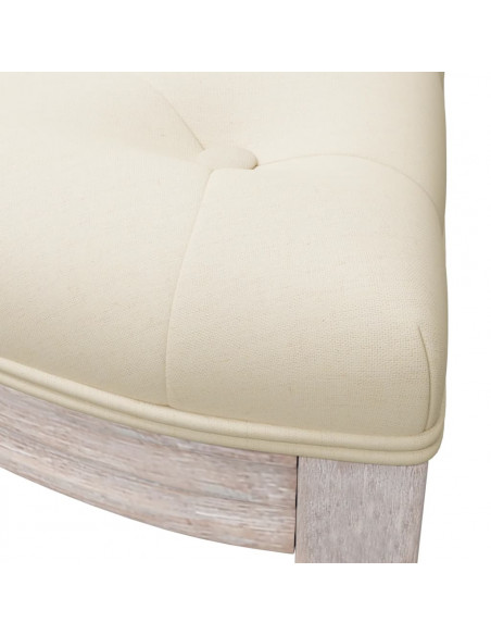 Panca Beige 110,5x45x49 cm Color Lino