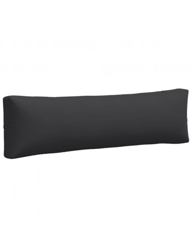 Cuscini per Pallet 2 pz Neri in Tessuto