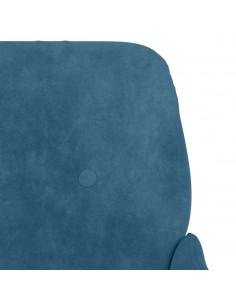 Panca Blu 108x79x79 cm in Velluto