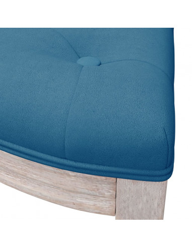 Panca Blu 110,5x45x49 cm in Velluto