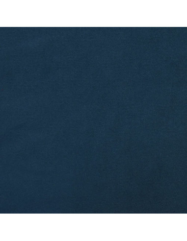 Panca Blu 70x35x41 cm in Velluto