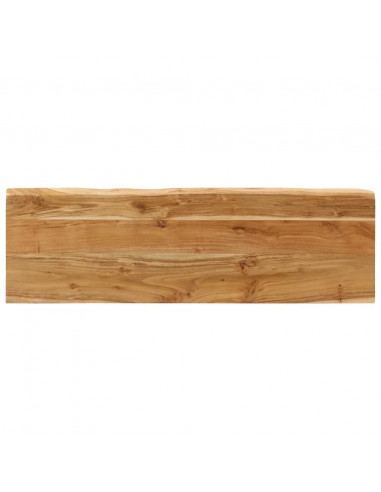 Panca con Bordi Vivi 105 cm in Legno Massello di Acacia