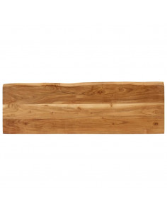 Panca con Bordi Vivi 105 cm in Legno Massello di Acacia