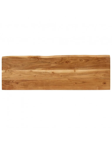 Panca con Bordi Vivi 105 cm in Legno Massello di Acacia