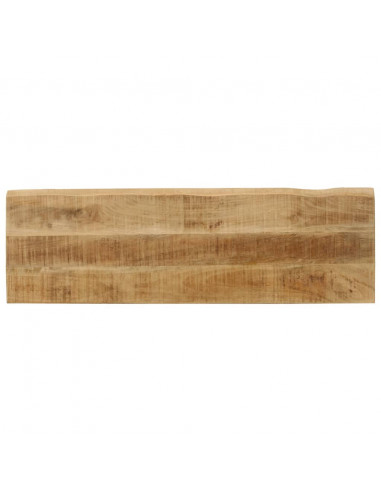 Panca con Bordi Vivi 105 cm in Legno Massello di Mango