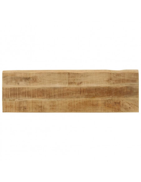 Panca con Bordi Vivi 105 cm in Legno Massello di Mango