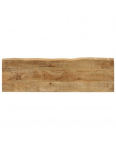 Panca con Bordi Vivi 105 cm in Legno Massello di Mango