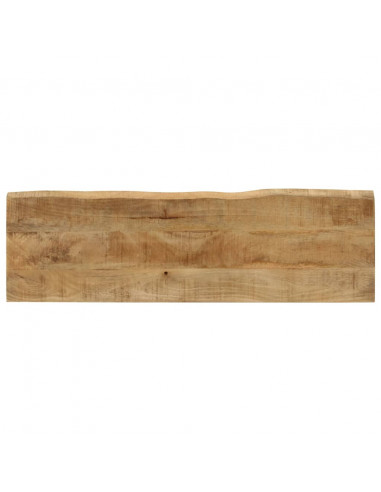 Panca con Bordi Vivi 105 cm in Legno Massello di Mango
